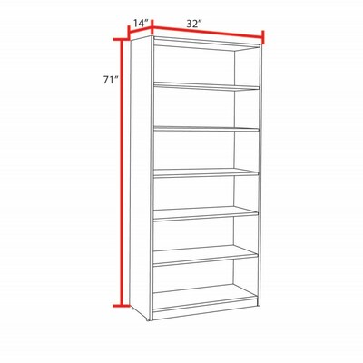 Regency Legacy 71" High Bookcase, Noble Oak (LBC7132NO)