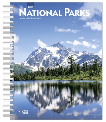 2023 BrownTrout National Parks 6 x 7.75 Weekly Engagement Planner Calendar, Multicolor (9781975456306)
