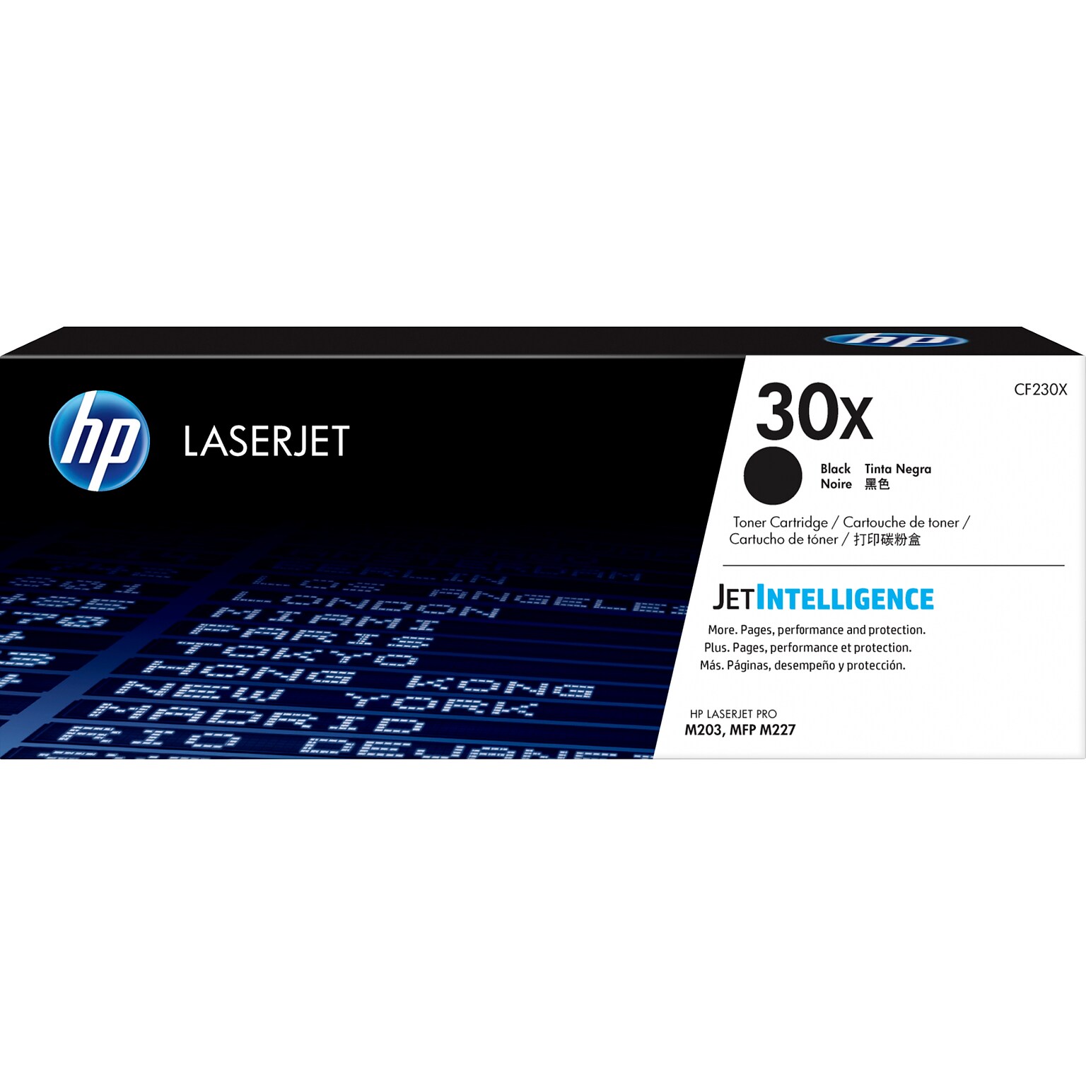 HP 30X Black High Yield Toner Cartridge, Prints Up to 3,500 Pages (CF230X)