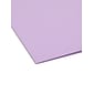 Smead Adjustable Tab Recycled Hanging File Folder, 5-Tab, Letter Size, Lavender, 25/Box (64064)