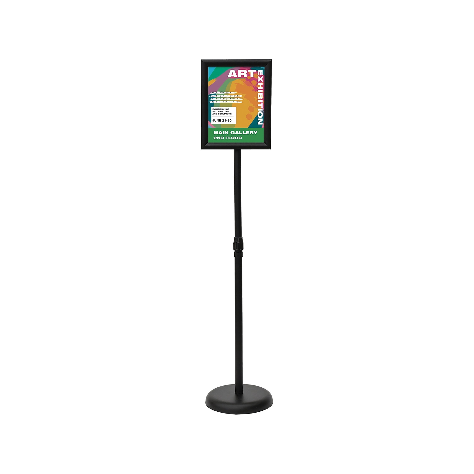 Excello Global Products Indoor/Outdoor Floor Sign, 12.2 x 48, Black (EGP-HD-0516)
