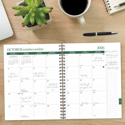 2026-2027 Willow Creek 8.5" x 11" Academic Weekly & Monthly Planner, Black (65952)