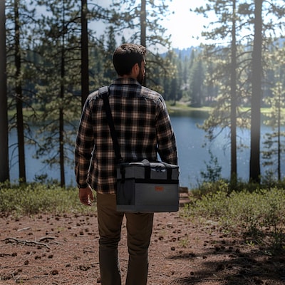 Dukap ICY Insulated Polyester Cooler, Gray (CDKICY09GRE)