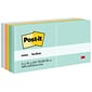 Post-it Notes, 3" x 3", Beachside Café Collection, 100 Sheet/Pad, 12 Pads/Pack (654AST)