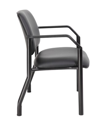Boss Office Products Vinyl Guest Chair, Black (B9591AM-BK-500)