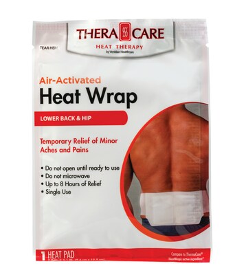 TheraCare Air-Activated  Lumbar Support Heat Pack, 2/Pack (24-970V)