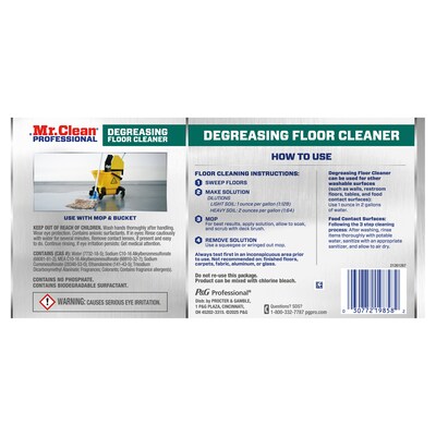 Mr. Clean Professional Degreasing Floor Cleaner, 1 Gallon (19858)