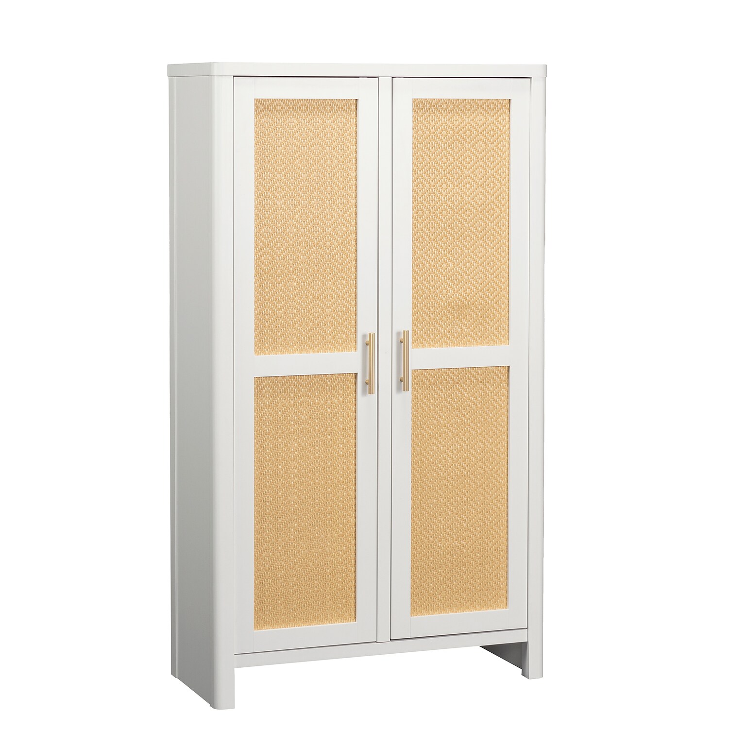 Sauder Isabella Isle 61H Storage Cabinet with 6 Shelves, White (435688)