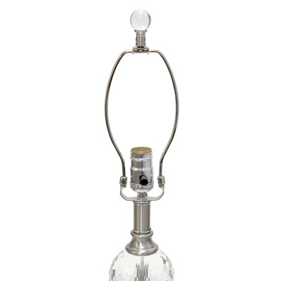 Lalia Home Classix 63"/29" Brushed Nickel Three-Piece Floor/Table Lamp Set with Tapered Shades (LHS-1000-BN)