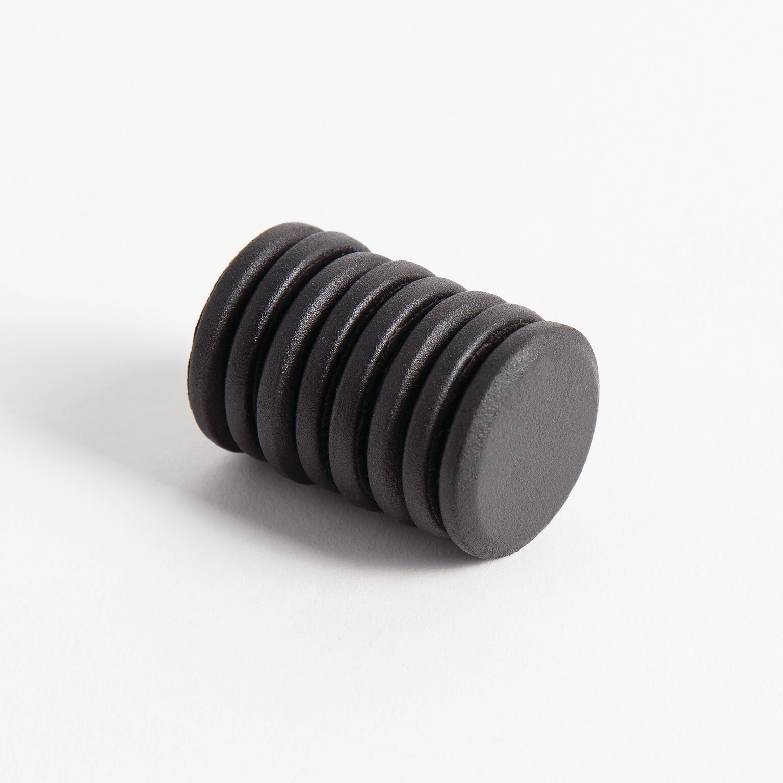 U Brands High Energy Metal Magnets, 1.25 Diameter, Black, 8/Pack (3021U00-12)