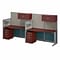 Bush Business Furniture Office in an Hour 63H x 129W 2 Person In-Line Cubicle Workstation, Hansen