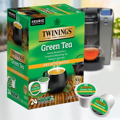 Twinings Decaf Green Tea, Keurig® K-Cup® Pods, 24/Box (TNA90557)