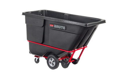 Rubbermaid Forkliftable Tilt Truck, Plastic, 1250 lb. Capacity, Black (FG131500BLA)