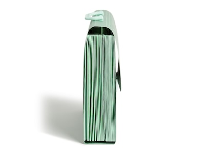 U Brands U-Eco Polypropylene Expandable File, 26-Pocket, Letter Size, Green (6491T02-06)