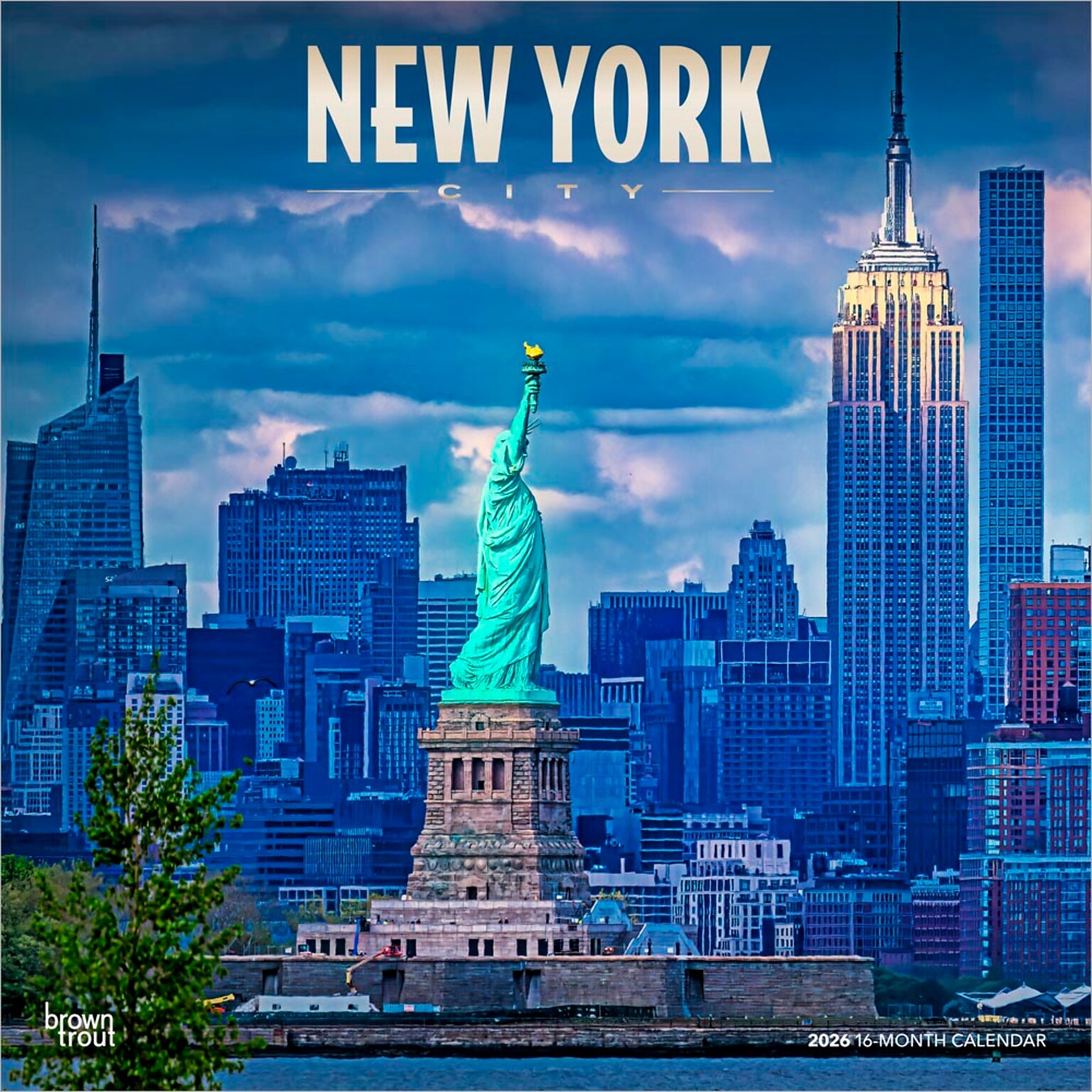 2026 BrownTrout New York City 12 x 12 Monthly Wall Calendar (9798330704873)