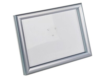 Azar Sign Holder, 8.5 x 11, Silver Plastic (300332-SLV-4PK)