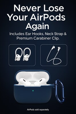 SaharaCase Venture Series Silicone Case Kit for AirPods Pro 3, Anti-Shock Material, Night Sky Blue (HP00209)