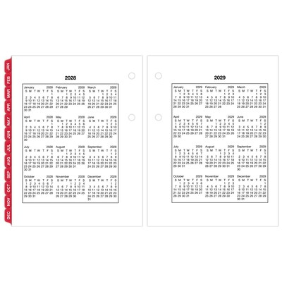 2027 AT-A-GLANCE 3.75" x 3" Daily Calendar Refill Pages, White/Black (E919-50-27)
