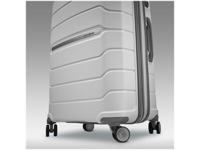 Samsonite Freeform 31.1" Hardside Suitcase, 4-Wheeled Spinner, TSA Checkpoint Friendly, White (78257-1908)