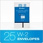Adams 2023 W2 Envelopes, Double Window Security Envelopes, Peel & Seal Self Seal Closure, 25/Pack (STAX2-23)