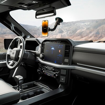 ToughTested Python MagTough 15-Watt Wireless-Charge Glass Mount, Black (TT-4S-WPYTGM)