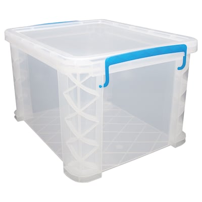 Advantus Super Stacker File Box, Letter/Legal Size, Clear (36871)