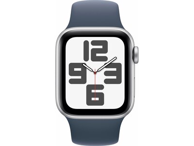 Apple Watch SE (GPS), Silver/Storm Blue, 40mm (MRE13LL/A)