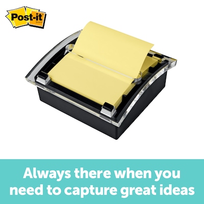 Post-it Recycled Pop-up Notes, 3" x 3", Canary Collection, 100 Sheet/Pad, 12 Pads/Pack (R330RP12YW)