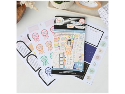 The Happy Planner Essentials Home Classic Stickers, Assorted Colors, 734/Pack (SVP130-149)