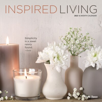 2023 Brush Dance Inspired Living 12 x 12 Monthly Wall Calendar, (9781975454616)