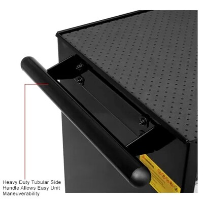 Global Industrial 7-Drawer Roller Tool Cabinet, 26-3/8"W x 18-1/8"D x 37-13/16"H, Black (535364)