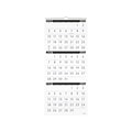 2024 AT-A-GLANCE Contemporary 12 x 27 Three-Month Wall Calendar, White/Black (PM11X-28-24)
