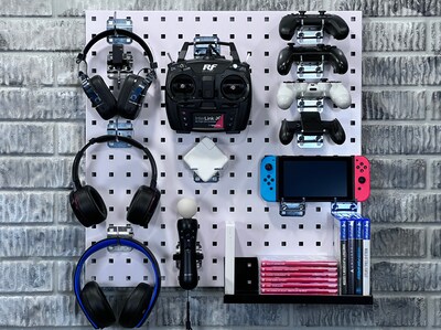 Triton Products LocBoard 24" x 24" x 9/16" Steel Square Hole Pegboards, Set of 2 (LB1-W)