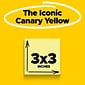 Post-it Super Sticky Notes, 3 x 3 in., 12 Pads, 90 Sheets/Pad, 2x the Sticking Power, Canary Yellow