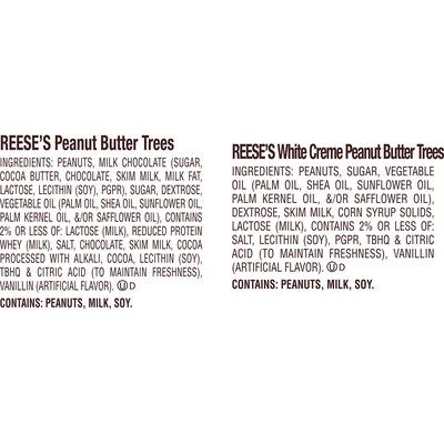 REESE'S Assorted Flavored Peanut Butter Trees Christmas Candy Bag, 18.6 oz (HEC48175)