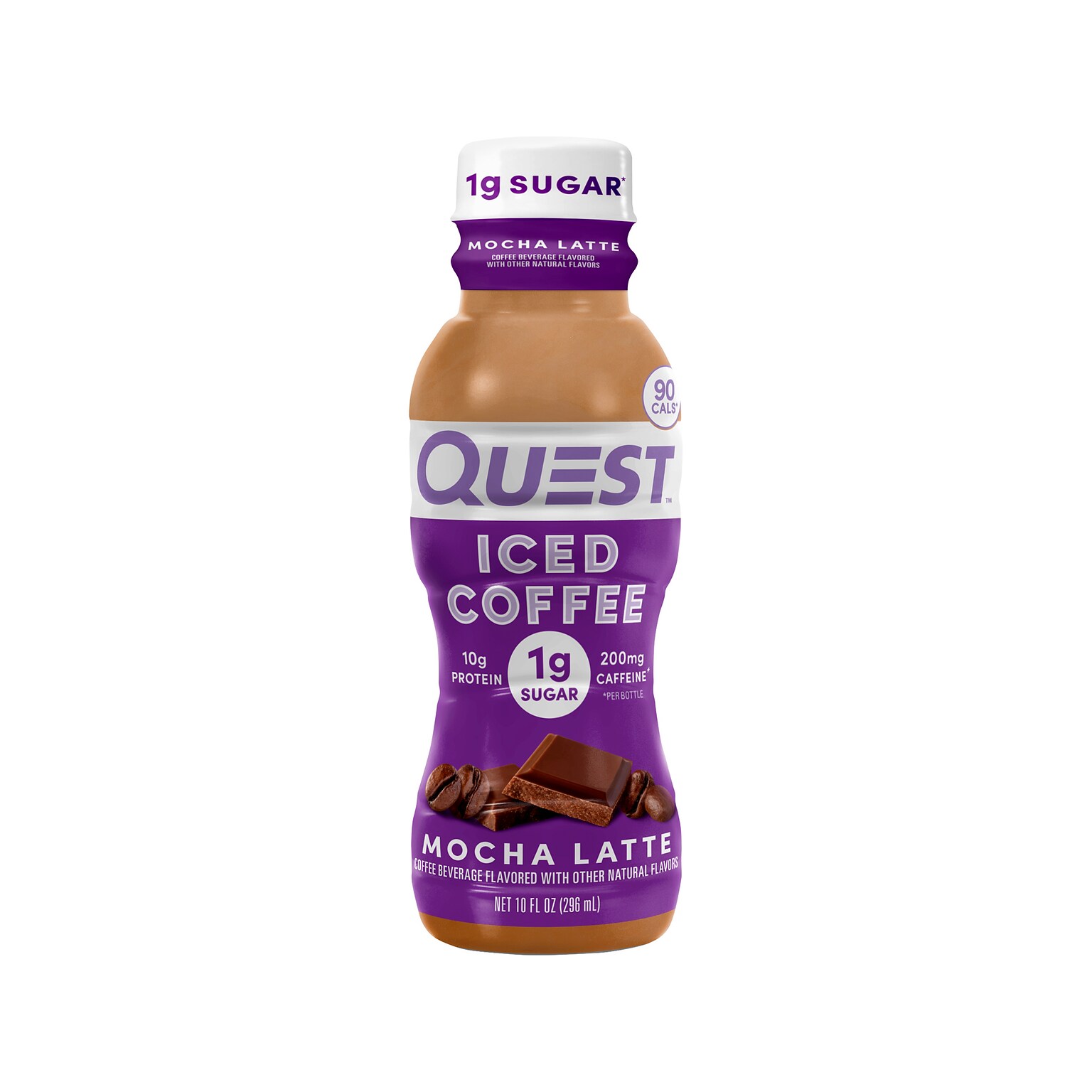 Quest Mocha Latte Iced Coffee, 10 oz., 12/Carton (QRTDML-4M3)
