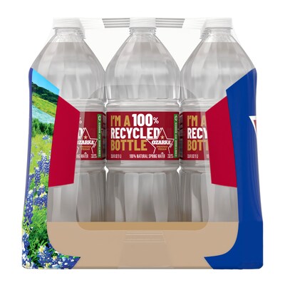 Ozarka 100% Natural Spring Water, 33.8 oz., 15 Bottles/Carton (11475188)