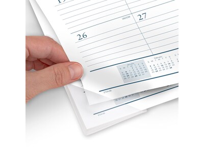 2025 AT-A-GLANCE Success 21.75" x 17" Monthly Desk Pad Calendar, White/Blue (ST24-00-25)