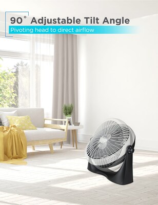 Black & Decker 16" Floor Fan, 3-Speed, Black (BFF16B)