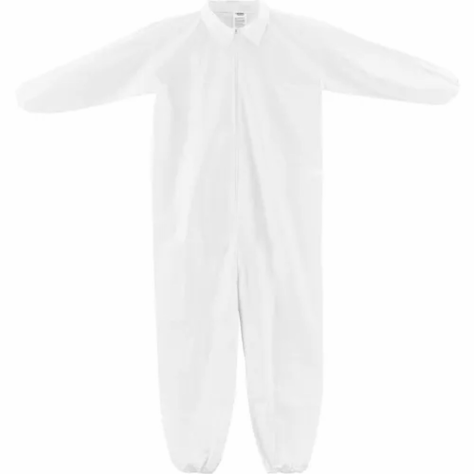 Global Industrial Disposable Microporous Coverall, Elastic Wrists/Ankles, White, 3XL, 25/Case (708189XXXL)