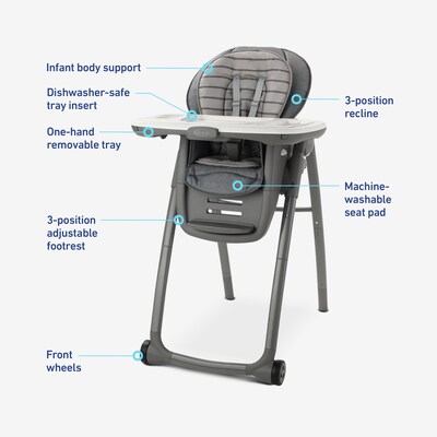 Graco Table2Table Premier Fold 7-in-1 High Chair, Maison (2156179)