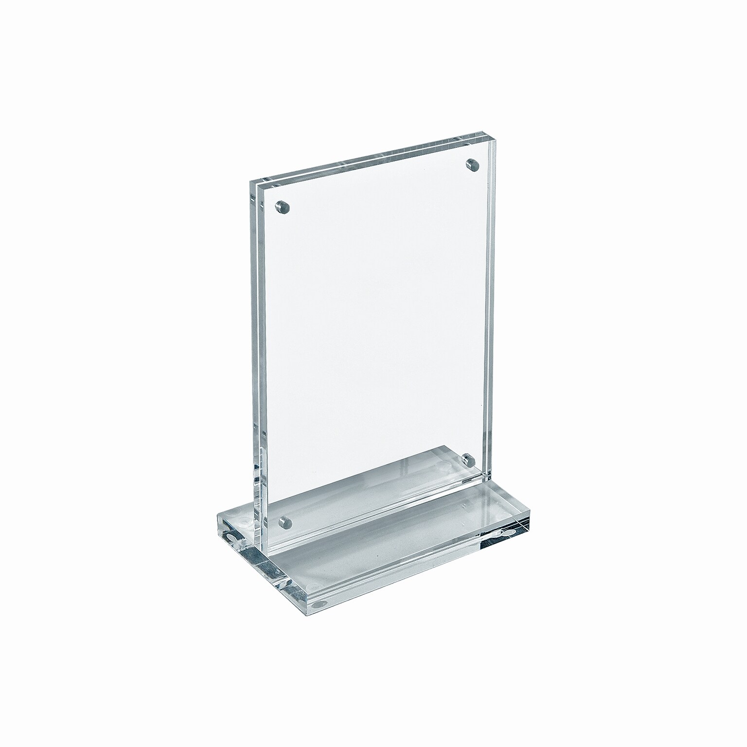 Azar Literature Holder, 5 x 7.625, Vertical, Table Top, Clear, Acrylic (104774)