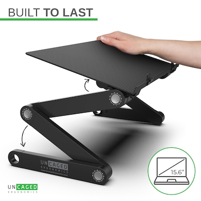 Uncaged Ergonomics WorkEZ Professional Notebook Stand, Black (WEPB)