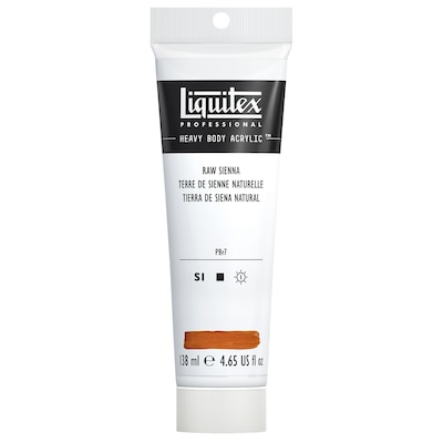 Liquitex Professional Heavy Body Acrylic Paint Tube, Raw Sienna, 138 mL (LIQ1047330)