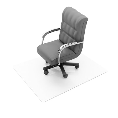 Floortex Valuemat Straight Edge with Rounded Corner Chair Mat, 52 x 45, Clear (FR1213417EV)