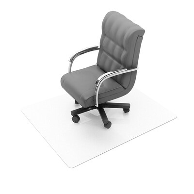 Floortex Valuemat Straight Edge with Rounded Corner Chair Mat, 52 x 45, Clear (FR1213417EV)