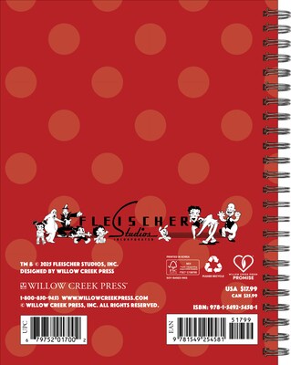 2026 Willow Creek Betty Boop 6.5 x 8.5 Daily & Monthly Personal Organizer (54581)