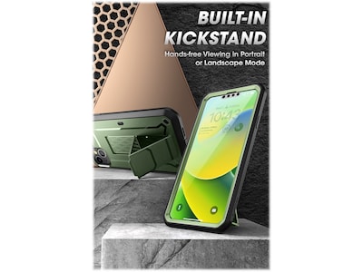 SUPCASE Unicorn Beetle PRO Dark Green Rugged Case for iPhone 14 Plus (SUP-iPhone2022-6.7-UBPro-SP-Guldan)