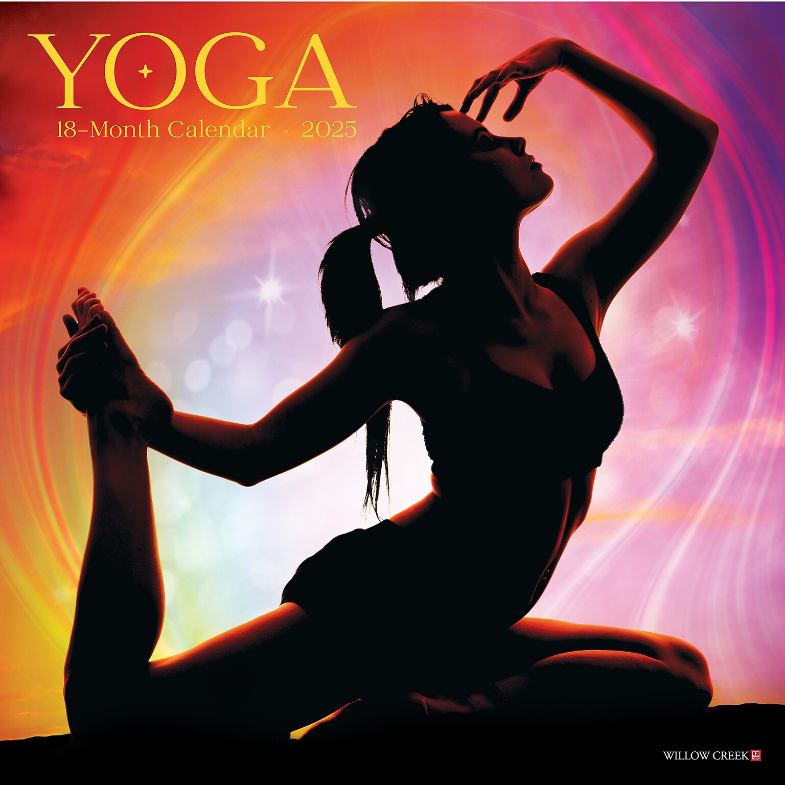 2025 Willow Creek Yoga 12 x 12 Monthly Wall Calendar (46678)