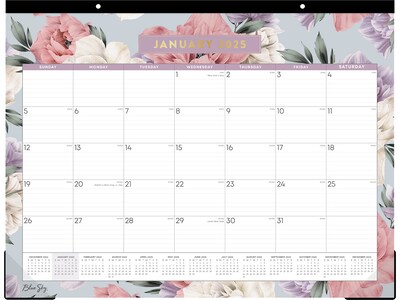 2025 Blue Sky Tula 22 x 17 Monthly Desk Pad Calendar (144086-25)